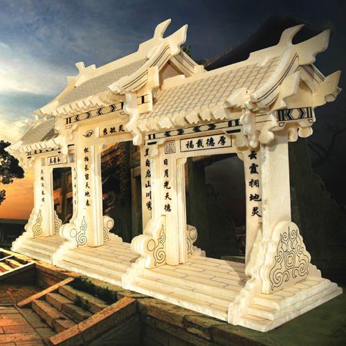 Woodcraft construction kit Woodcraft Dřevěné 3D puzzle slavné budovy Čínská brána - obrázek 1
