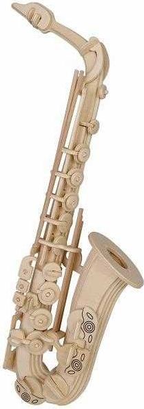 Woodcraft construction kit Woodcraft Dřevěné 3D puzzle saxofón - obrázek 2