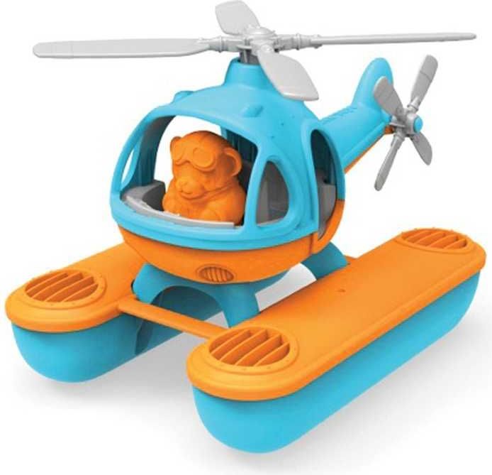 GREEN TOYS Vrtulník hydroplán modrý - obrázek 2