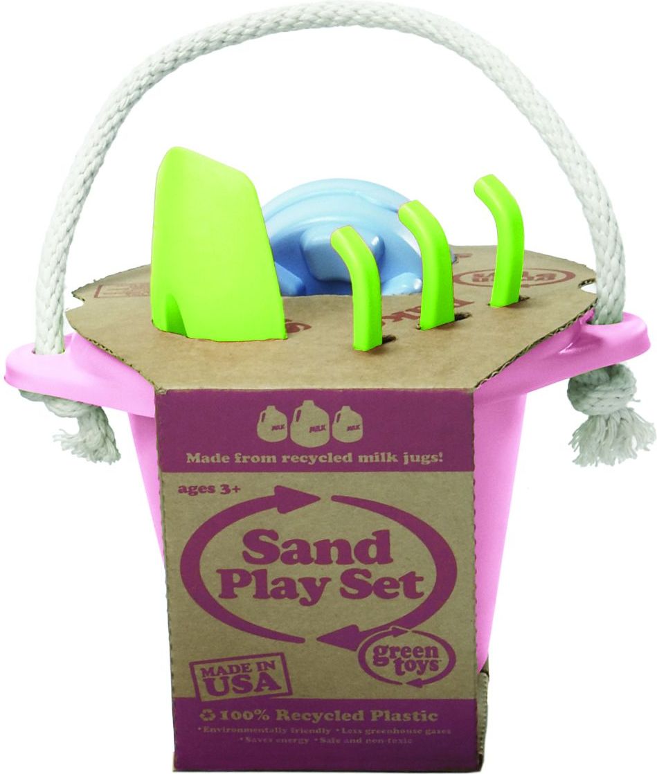 Green Toys Růžový set na písek - obrázek 4