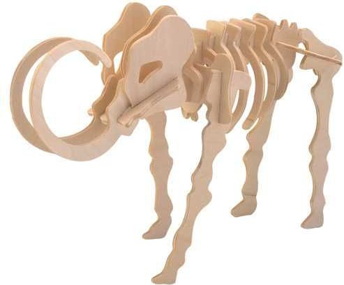 Woodcraft construction kit Woodcraft Dřevěné 3D puzzle mamut přírodní - obrázek 2