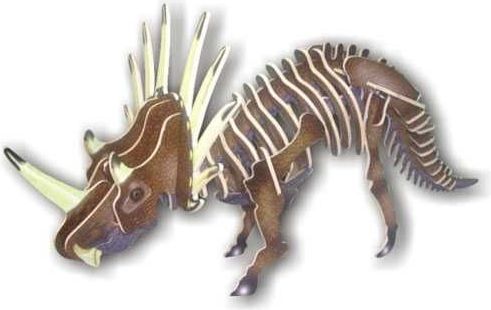 Woodcraft construction kit Woodcraft Dřevěné 3D puzzle Styracosaurus - obrázek 3