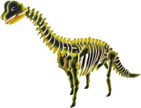 Woodcraft construction kit Woodcraft Dřevěné 3D puzzle Brachiosaurus - obrázek 1
