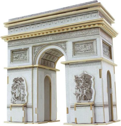 RoboTime Dřevěné skládačky 3D puzzle - Vítězný oblouk barevný - obrázek 1