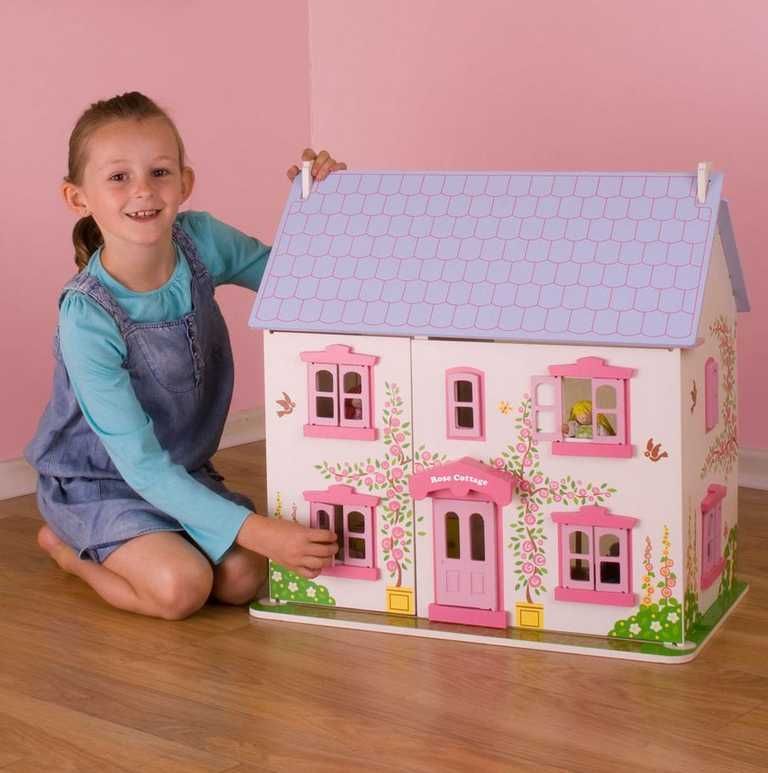 Bigjigs Toys Růžový domek pro panenky - obrázek 13