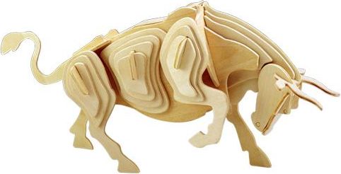 Woodcraft construction kit Woodcraft Dřevěné 3D puzzle býk - obrázek 1