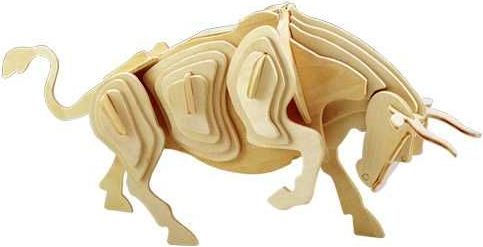 Woodcraft construction kit Woodcraft Dřevěné 3D puzzle býk - obrázek 3