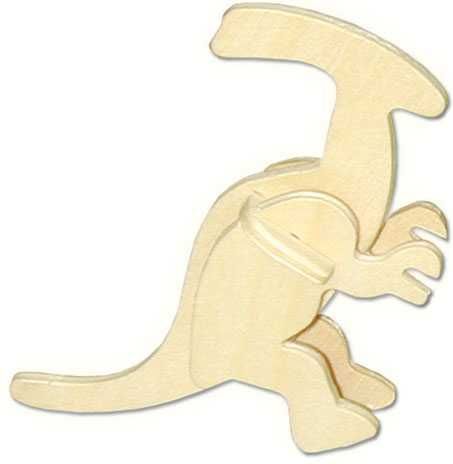 Woodcraft construction kit Woodcraft Dřevěné 3D puzzle mini skládačka Parasaurolophus - obrázek 3