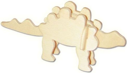 Woodcraft construction kit Woodcraft Dřevěné 3D puzzle mini skládačka Stegosaurus - obrázek 1