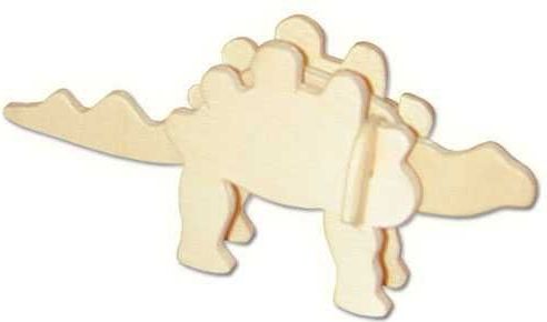Woodcraft construction kit Woodcraft Dřevěné 3D puzzle mini skládačka Stegosaurus - obrázek 2