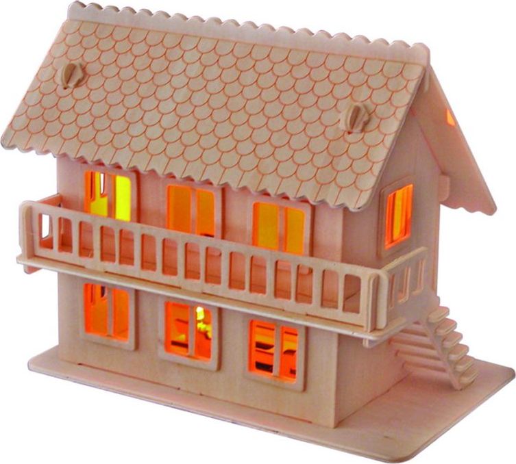 Woodcraft construction kit Woodcraft Dřevěné 3D puzzle vila - obrázek 1