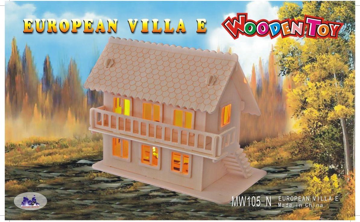 Woodcraft construction kit Woodcraft Dřevěné 3D puzzle vila - obrázek 2