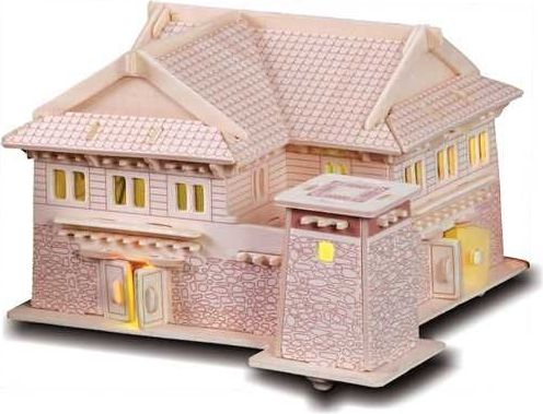 Woodcraft construction kit Woodcraft Dřevěné 3D puzzle Tibetský dům II - obrázek 3