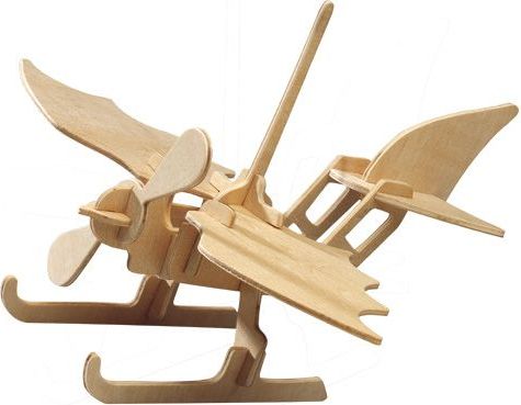 Woodcraft construction kit Woodcraft Dřevěné 3D puzzle  hydroplán - obrázek 1