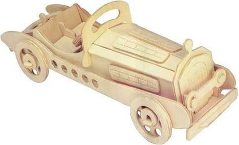 Woodcraft construction kit Woodcraft Dřevěné 3D puzzle mercedes - obrázek 3