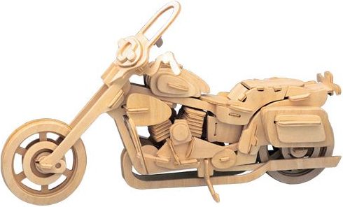 Woodcraft construction kit Woodcraft Dřevěné 3D puzzle motorka Harley Davidson II - obrázek 1