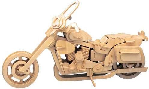 Woodcraft construction kit Woodcraft Dřevěné 3D puzzle motorka Harley Davidson II - obrázek 3