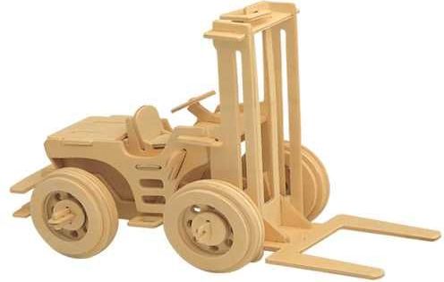 Woodcraft construction kit Woodcraft Dřevěné 3D puzzle vysokozdvižný vozík - obrázek 3