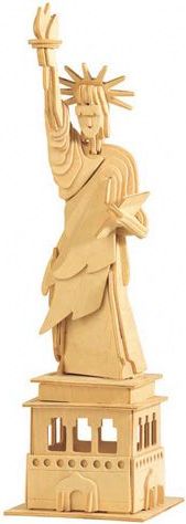 Woodcraft construction kit Woodcraft Dřevěné 3D puzzle slavné budovy socha svobody - obrázek 1