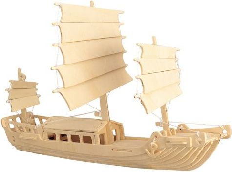 Woodcraft construction kit Woodcraft Dřevěné 3D puzzle čínská plachetnice - obrázek 1