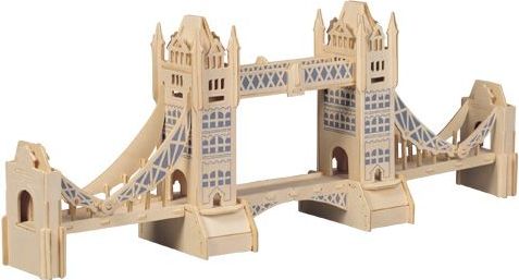 Woodcraft construction kit Woodcraft Dřevěné 3D puzzle slavné budovy Tower Bridge - obrázek 1