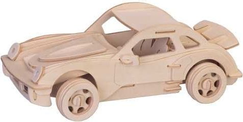 Woodcraft construction kit Woodcraft Dřevěné 3D puzzle malé Porsche - obrázek 3