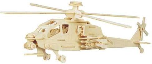 Woodcraft construction kit Woodcraft Dřevěné 3D puzzle vrtulník Apache - obrázek 2