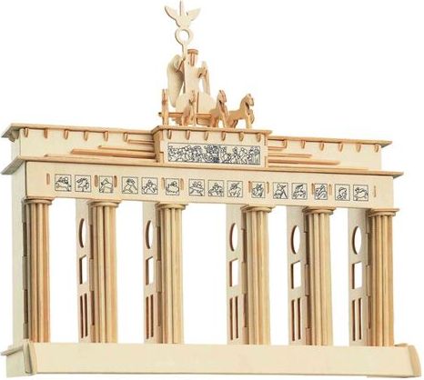 Woodcraft construction kit Woodcraft Dřevěné 3D puzzle Brandenburgská brána - obrázek 1