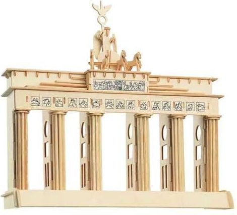 Woodcraft construction kit Woodcraft Dřevěné 3D puzzle Brandenburgská brána - obrázek 3