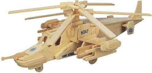 Woodcraft construction kit Woodcraft Dřevěné 3D puzzle vrtulník - obrázek 3