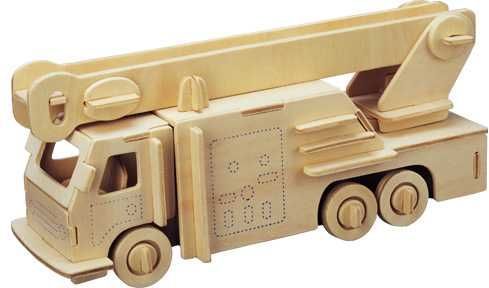 Woodcraft construction kit Woodcraft Dřevěné 3D puzzle hasiči - obrázek 3