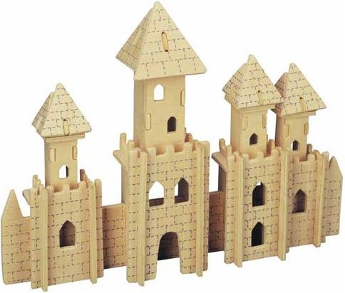 Woodcraft construction kit Woodcraft Dřevěné 3D puzzle slavné budovy zámek - obrázek 1
