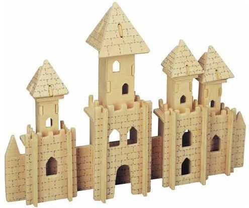 Woodcraft construction kit Woodcraft Dřevěné 3D puzzle slavné budovy zámek - obrázek 2