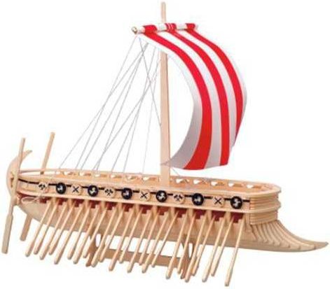 Woodcraft construction kit Woodcraft Dřevěné 3D puzzle Fénická Galéra - obrázek 3