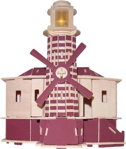 Woodcraft construction kit Woodcraft Dřevěné 3D puzzle maják - obrázek 1