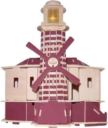 Woodcraft construction kit Woodcraft Dřevěné 3D puzzle maják - obrázek 3