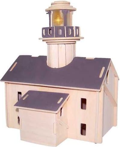 Woodcraft construction kit Woodcraft Dřevěné 3D puzzle maják - obrázek 2