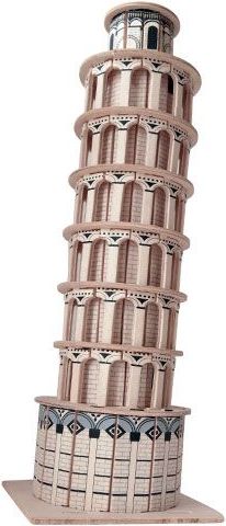 Woodcraft construction kit Woodcraft Dřevěné 3D puzzle slavné budovy šikmá věž - obrázek 1