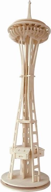 Woodcraft construction kit Woodcraft Dřevěné 3D puzzle věž Seattle Tower - obrázek 1