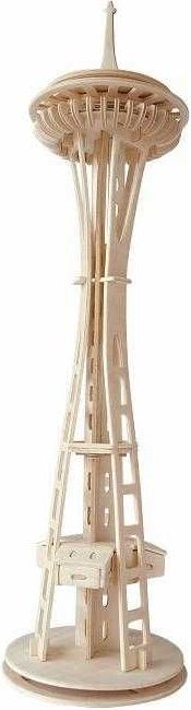 Woodcraft construction kit Woodcraft Dřevěné 3D puzzle věž Seattle Tower - obrázek 3