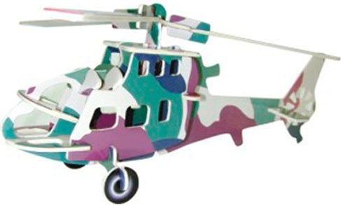 Woodcraft construction kit Woodcraft Dřevěné 3D puzzle vrtulník - obrázek 1