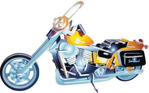 Woodcraft construction kit Woodcraft Dřevěné 3D puzzle motorka Harley Davidson II - obrázek 2