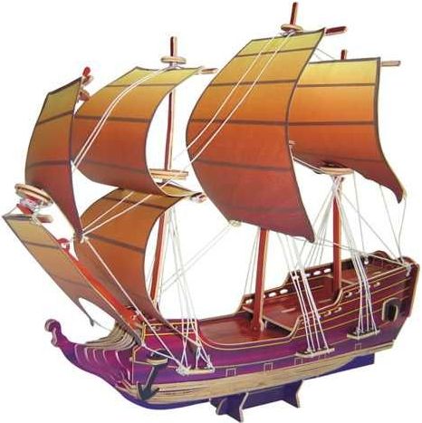 Woodcraft construction kit Woodcraft Dřevěné 3D puzzle plachetnice prel - obrázek 3