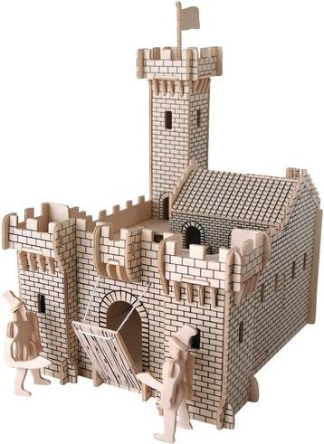 Woodcraft construction kit Woodcraft Dřevěné 3D puzzle hrad I - obrázek 1