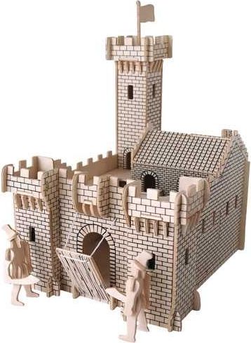 Woodcraft construction kit Woodcraft Dřevěné 3D puzzle hrad I - obrázek 3