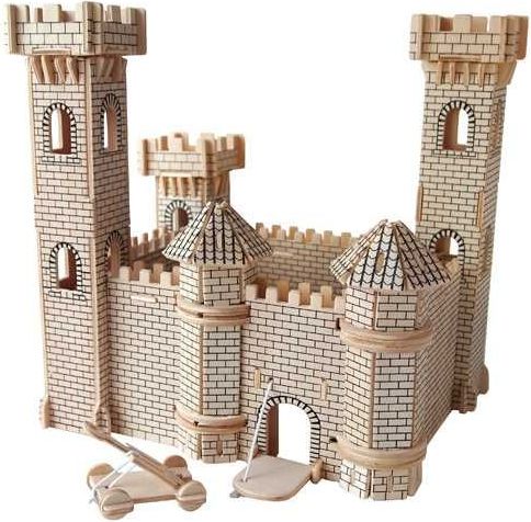 Woodcraft construction kit Woodcraft Dřevěné 3D puzzle hrad II - obrázek 2