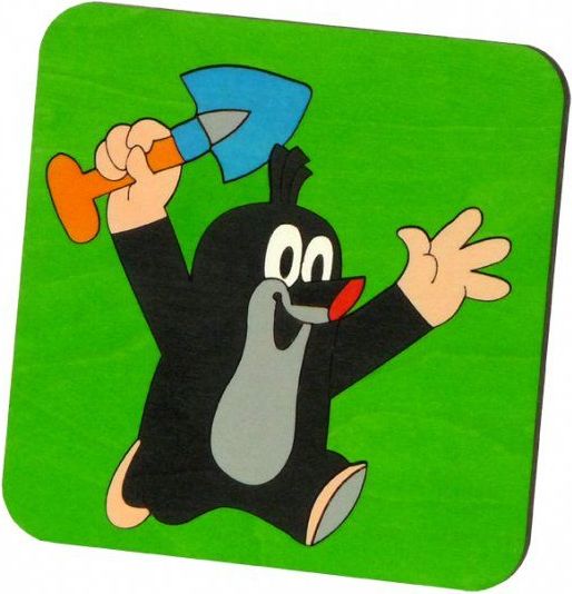 DoDo Skládací obrázek puzzle krteček s lopatkou - obrázek 1