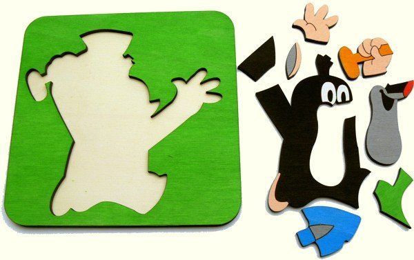 DoDo Skládací obrázek puzzle krteček s lopatkou - obrázek 2