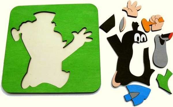DoDo Skládací obrázek puzzle krteček s lopatkou - obrázek 6