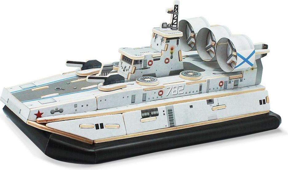 RoboTime Dřevěná skládačka útočné vznášedlo Zubr class LCAC - obrázek 1